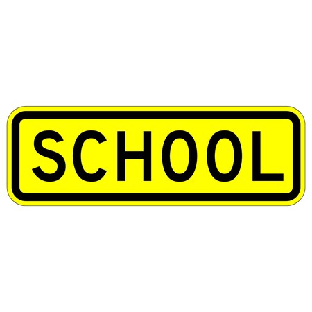 Sign Solutions Usa 16 in Height, 48 in Width, Aluminum, Horizontal Rectangle DUS08HYE4816S4-3P